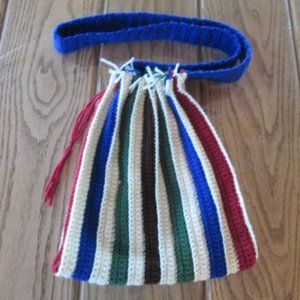 Crocheted Pleated Purse